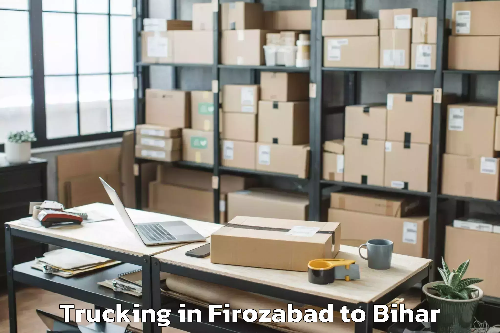 Book Firozabad to Barhara Trucking Online